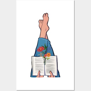 Book Lover Floral Posters and Art